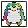 Penguin-14CT Stamped Cross Stitch Kit(14*15cm)