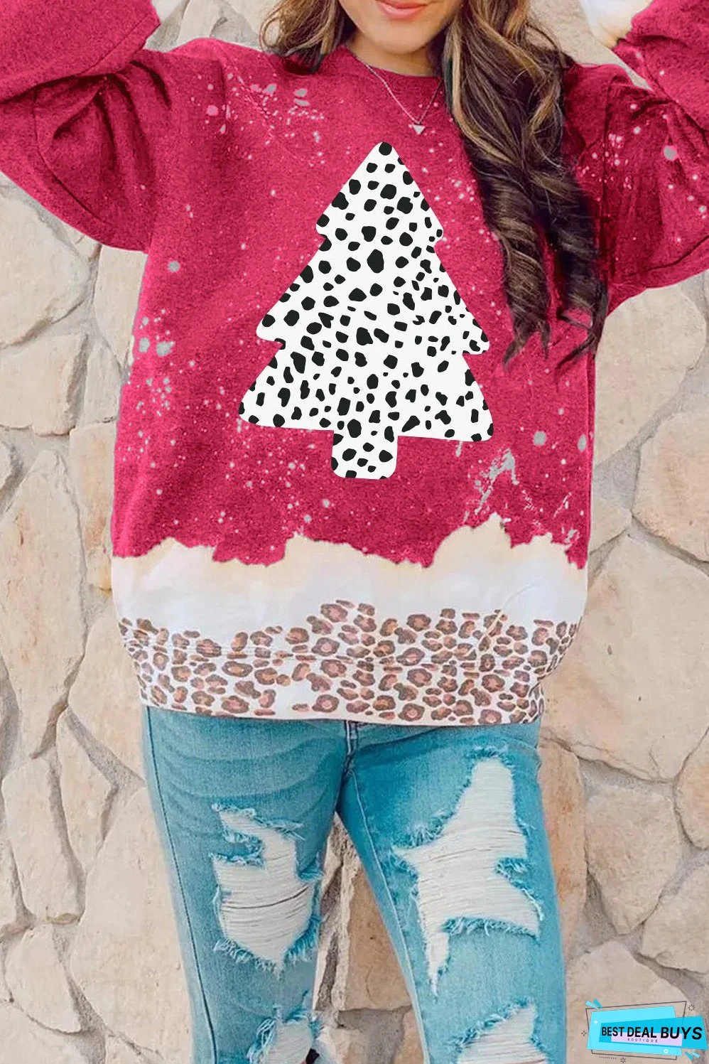 Christmas Tree Loose Fit Sweatshirt