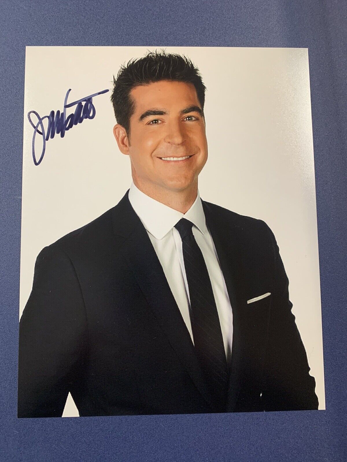 JESSE WATTERS SIGNED 8x10 Photo Poster painting FOX NEWS POLITICAL COMMENTATOR AUTOGRAPH TV COA