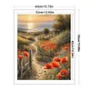 Poppy Path - 11CT Counted Cross Stitch - 40*50cm - Natural