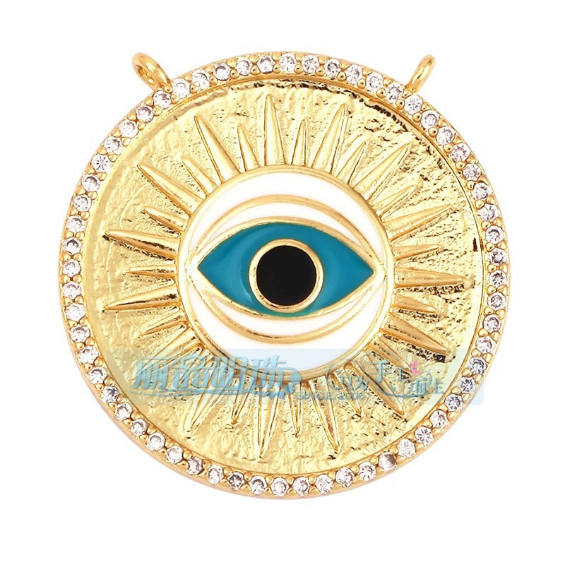 1 Piece Copper Devil’s Eye Pendant Jewelry Accessories