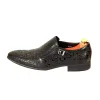 Mens Dress Slip On Leather Shoes Black