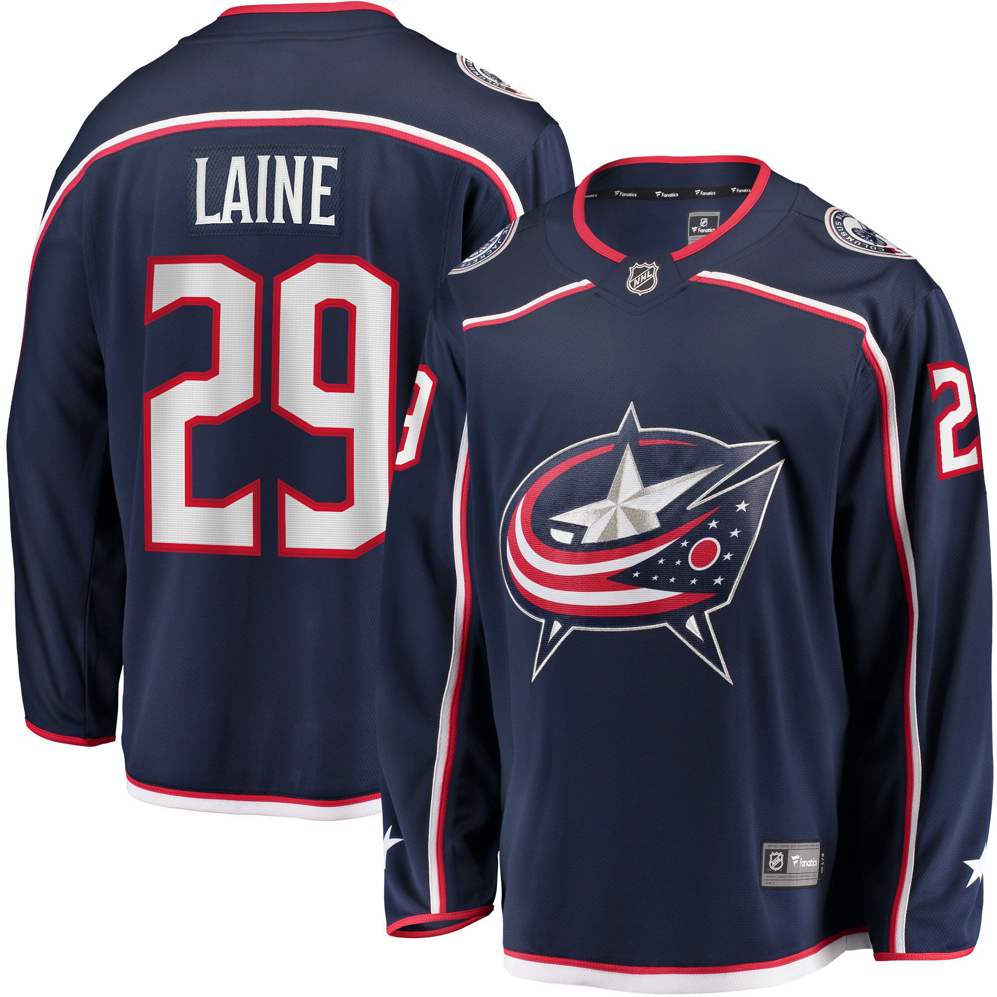 Patrik Laine Columbus Blue Jackets Fanatics Home Breakaway Jersey – Navy mysite