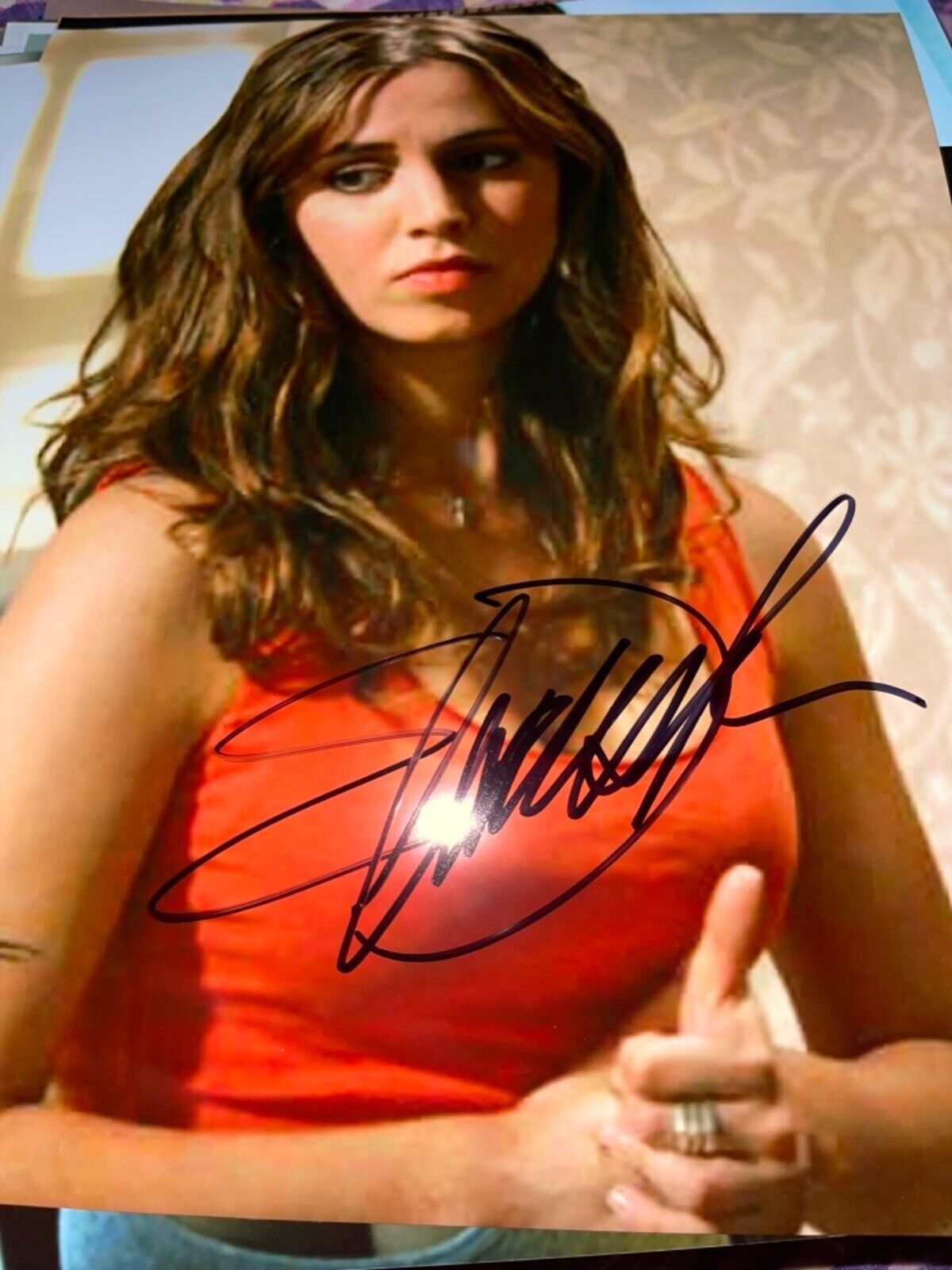 eliza dushku signed 8 x10 Photo Poster painting sexy picture super duper hot hott