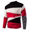 Men's Frayed Edge Colorblock Crew Neck Sweater by Inlyline