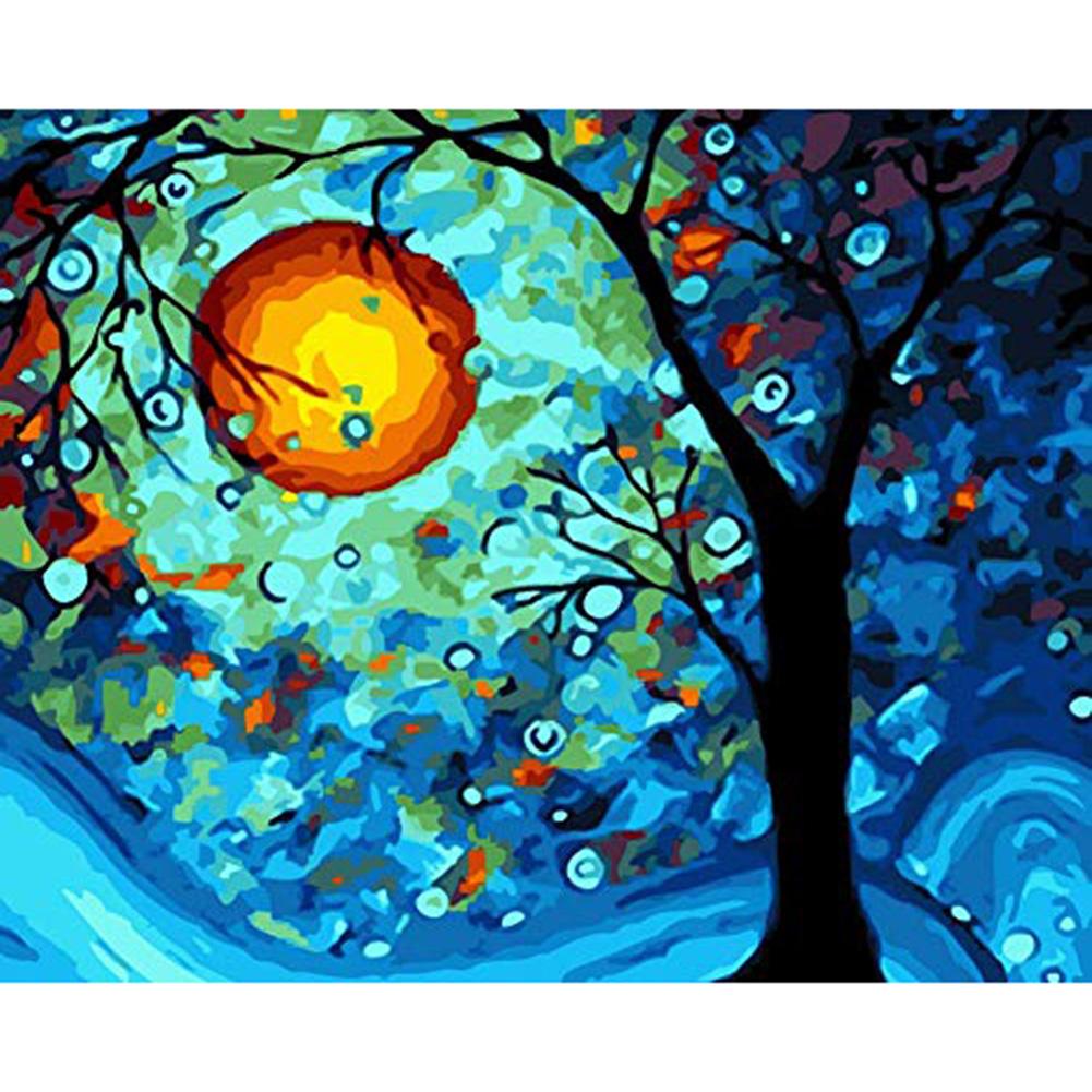 

40*50CM Paint By Numbers-Starry Sky Tree, 501 Original