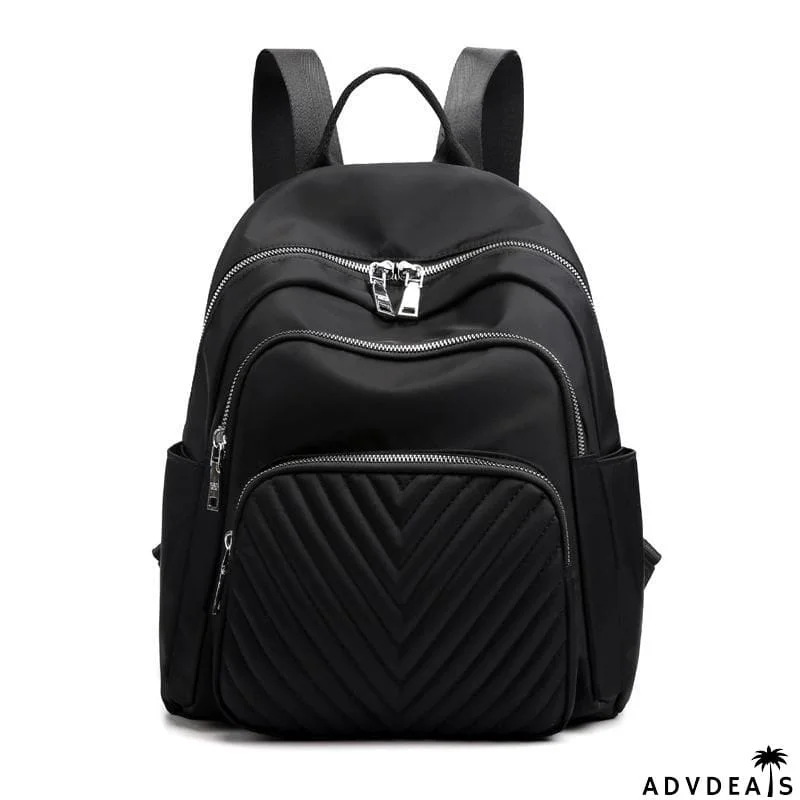 Great Simple Design Single Flat Top Handle All-Around Zip Fastening Backpack