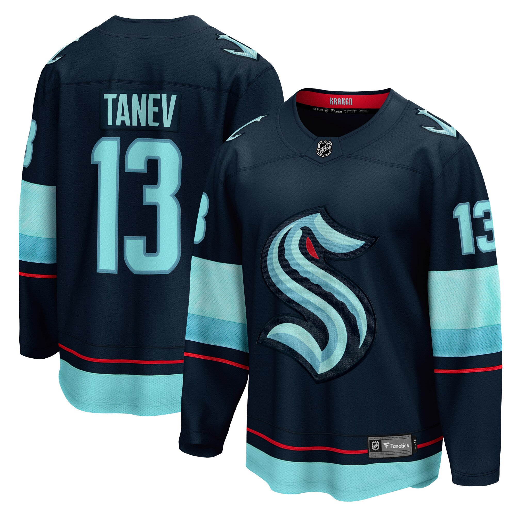 Brandon Tanev Seattle Kraken Fanatics Home Breakaway   Jersey &ndash; Navy mysite