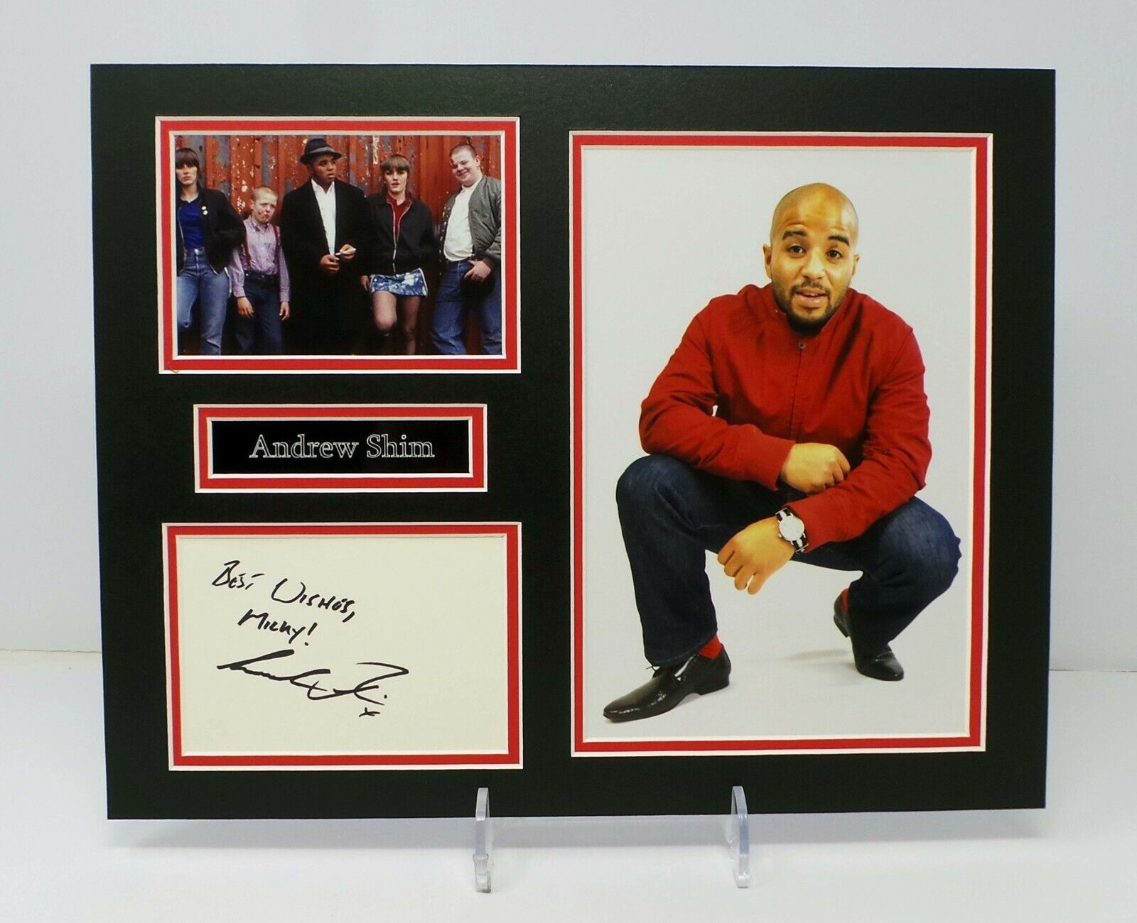 Andrew SHIM Signed & Mounted This is England Photo Poster painting Display AFTAL RD COA Milky