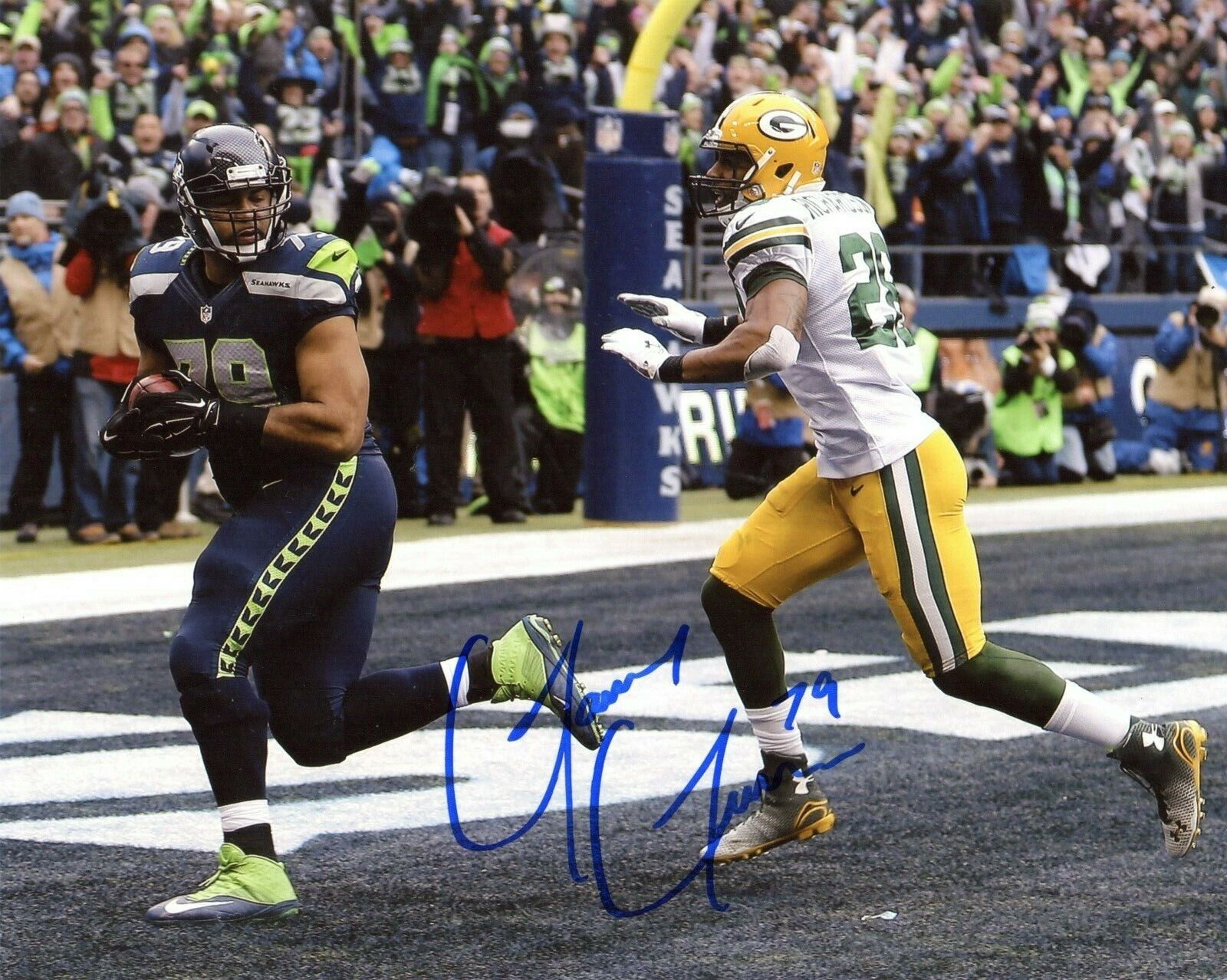 Gary Gilliam Seattle Seahawks NFC Champ TD Autographed Signed 8x10 Photo Poster painting CFS