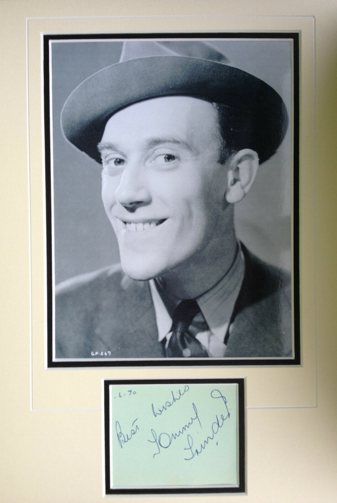 TOMMY TRINDER - COMEDIAN & COMEDY ACTOR - SUPERB SIGNED B/W Photo Poster painting DISPLAY