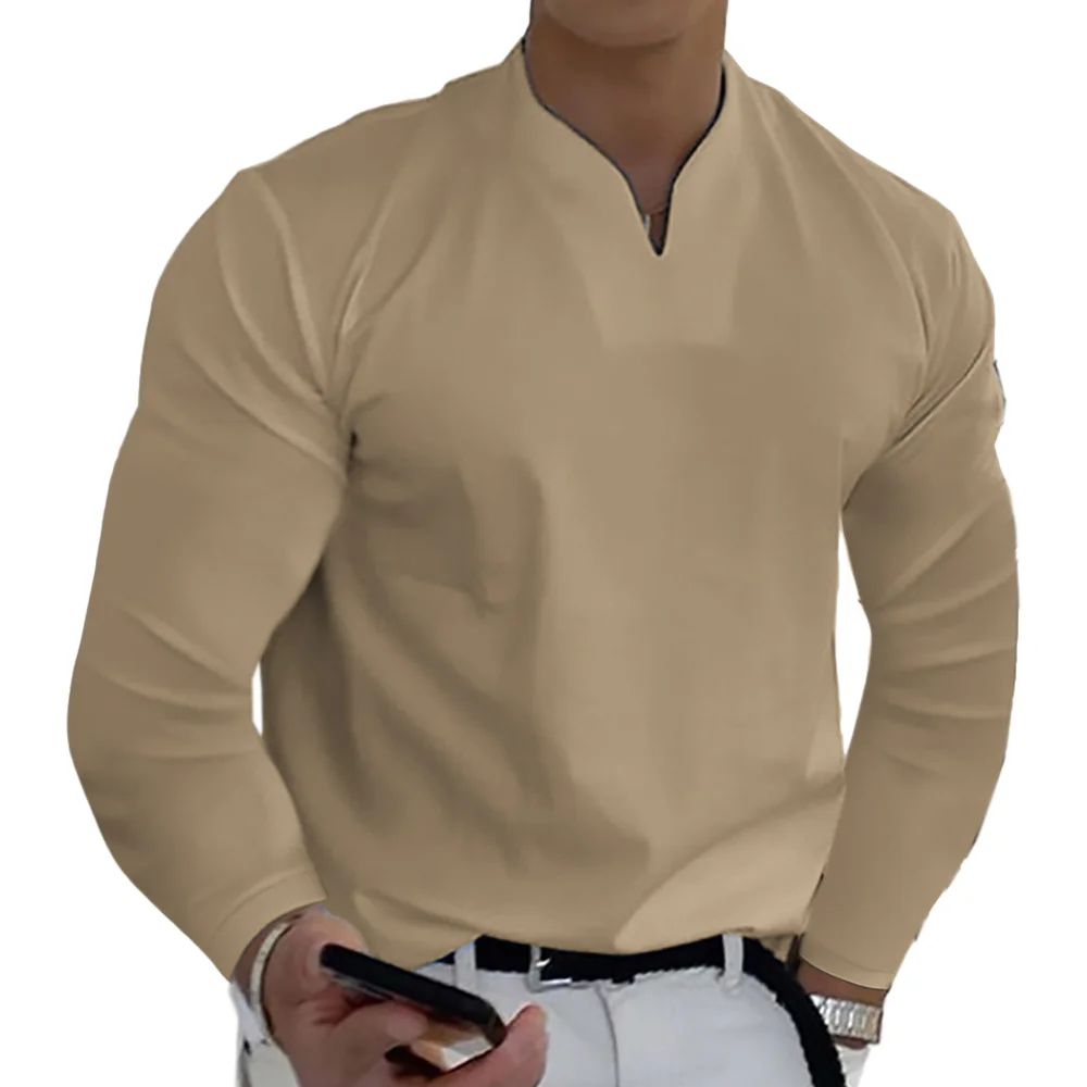 Men's Outdoor V-Neck Casual Long Sleeves