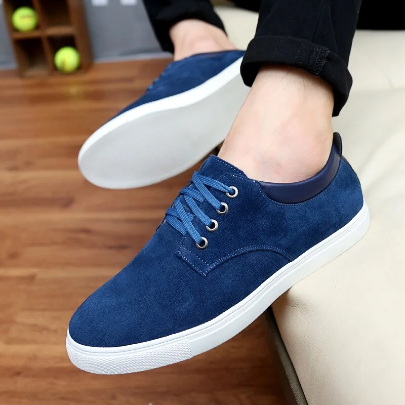 Faux Suede Chaussures Pour Hommes мужская обувь Casual Comfortable кроссовки мужские Men Shoes Mens Sneakers  أحذية الرجال KR642