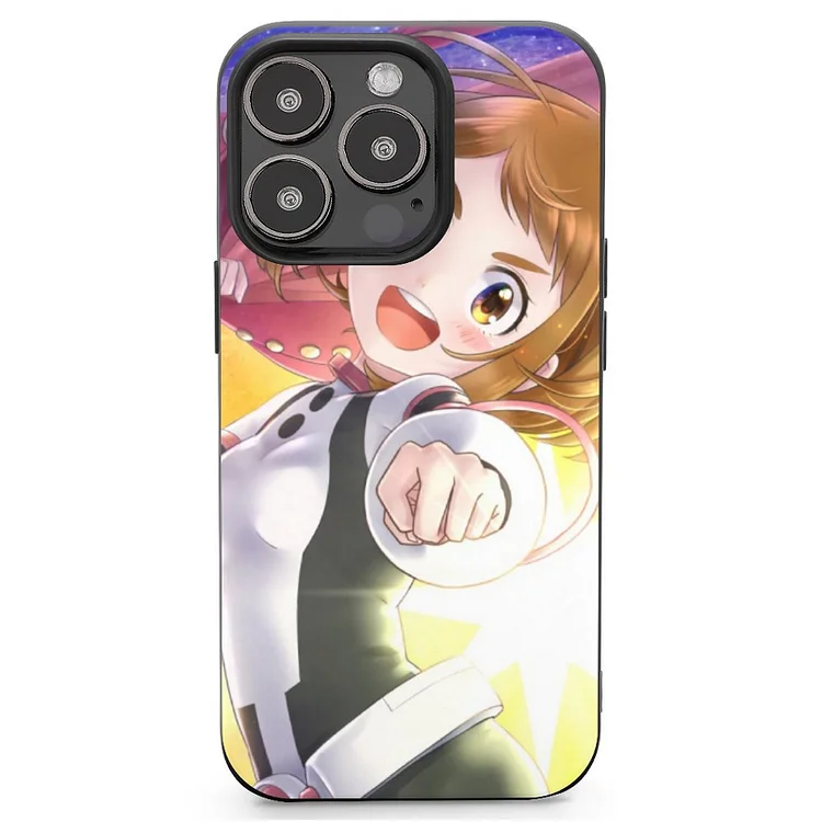 Ochaco Uraraka Anime My Hero Academia Phone Case Mobile Phone Shell IPhone 13 and iPhone14 Pro Max and IPhone 15 Plus Case - Heather Prints Shirts