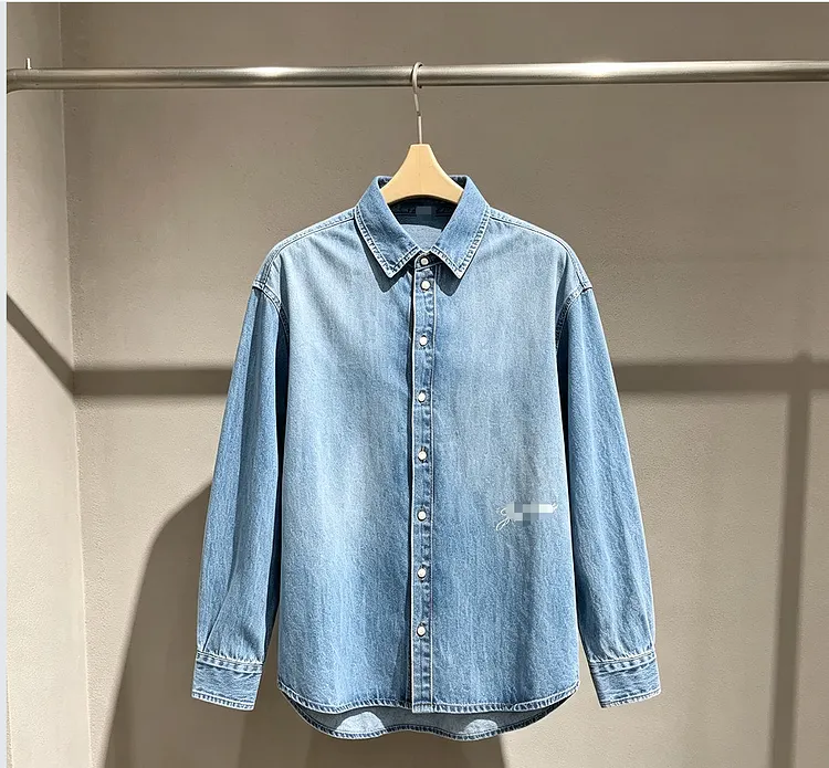 Denim Jacket Button Down Turn Down Collar Casual Classic Jean Trucker Jacket