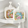 A Set of Two Multifunctional Diamond Painting Reusable Liquid Bottles DIY Special Shaped Drill Craft Kits
