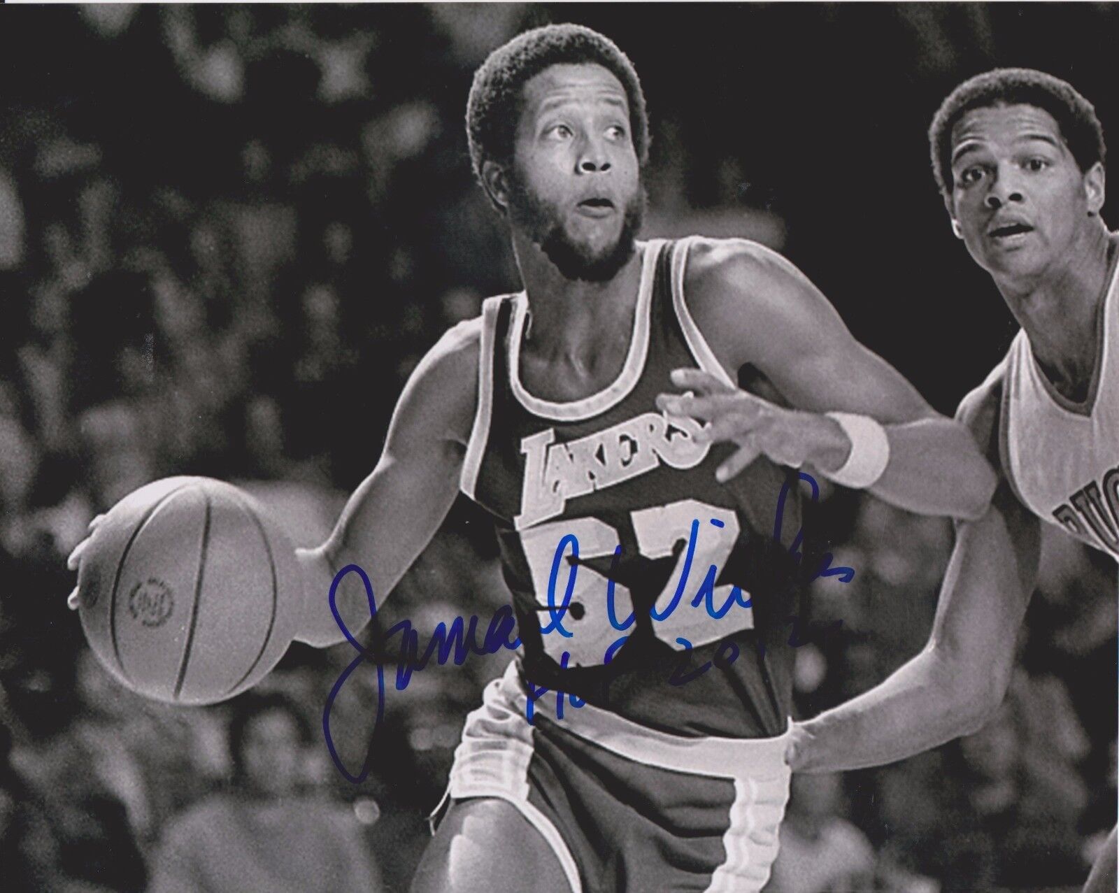 Jamaal Wilkes Lakers 6 Original Autographed 8X10 Photo Poster painting