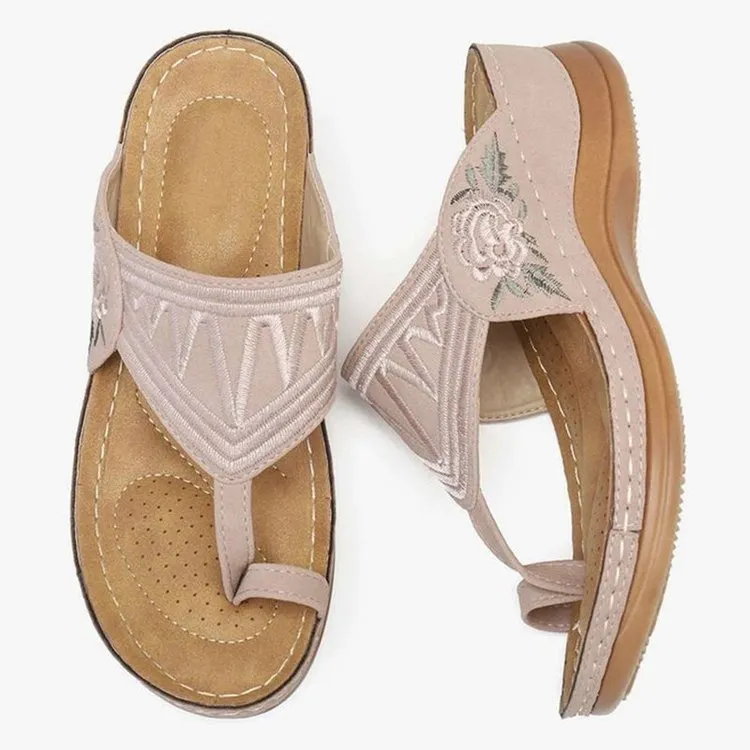 Yyvonne Women's Fish Mouth Heel Shoes Large Size Women's Shoes Embroidered Slippers Women's Shoes
