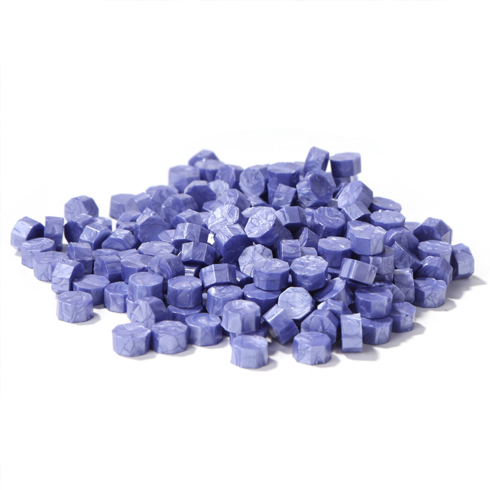 

100pcs Octagon Sealing Wax Beads Ice Purple - Wax Seal Stamp, 501 Original