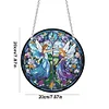 Diamond Painting Acrylic Stained Glass Fairy Hanging Pendant