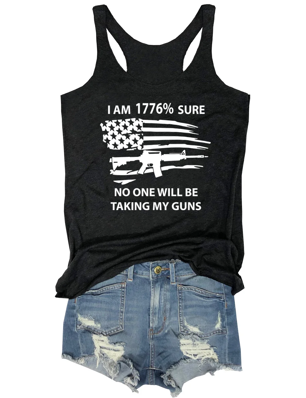 I Am 1776% Sure American Flag Tank