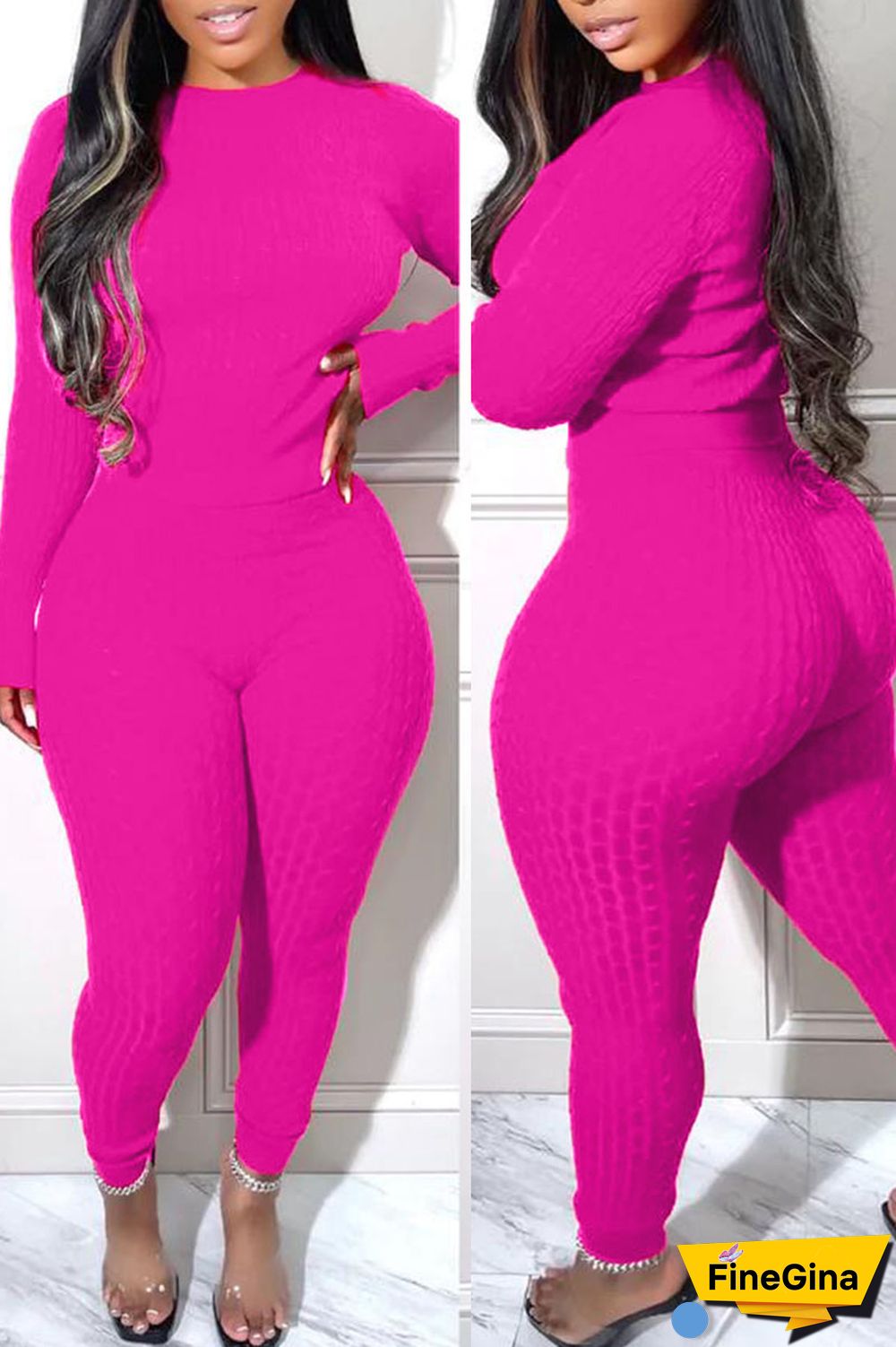 Black Casual Solid Patchwork O Neck Long Sleeve Two Pieces