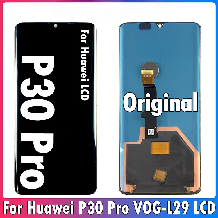 6.47“ Original For Huawei P30 Pro VOG-L29 VOG-L09 VOG-L04 LCD Display Touch Screen Digitizer With Frame With Fingerprint