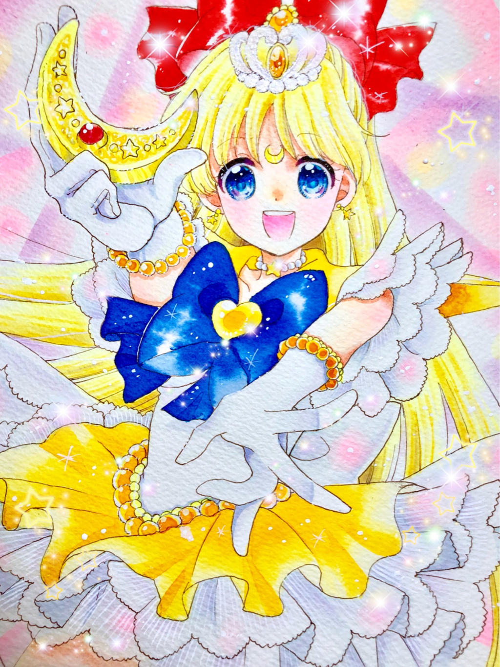 Anime Sailor Moon 40*50CM(Canvas) Full Round Drill Diamond Painting gbfke