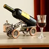 Retro Nostalgic Iron Car Wine Rack Ornaments European Creative Home Wine Cabinet Desktop Simple Light Luxury Wine Bottle Storage