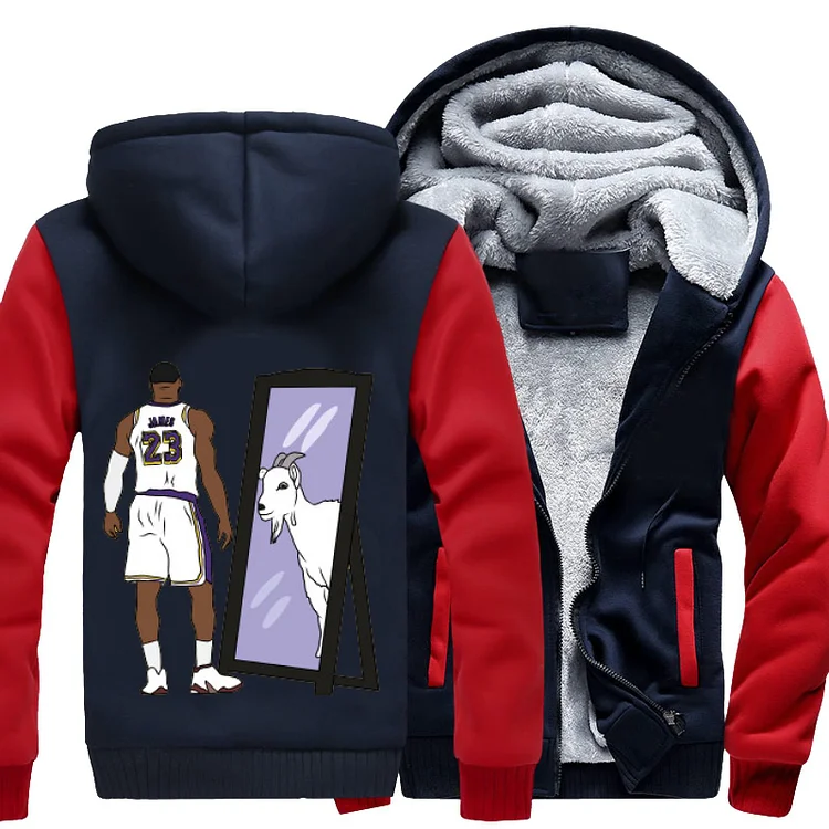 LeBron James Mirror GOAT, Basketball Fleece Jacket