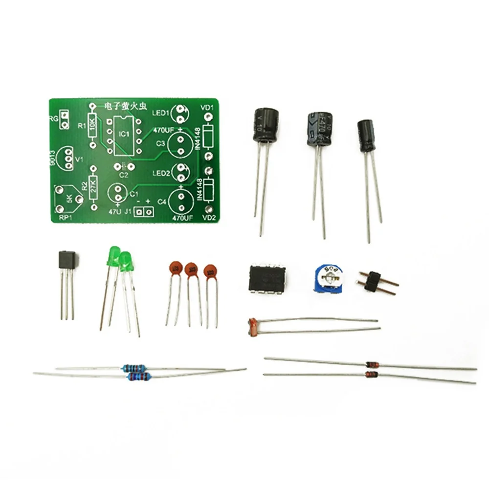 Light-controlled Photosensitive Induction Flashing Firefly Kit Electronic Experiment Kit DIY Soldering Project Kits