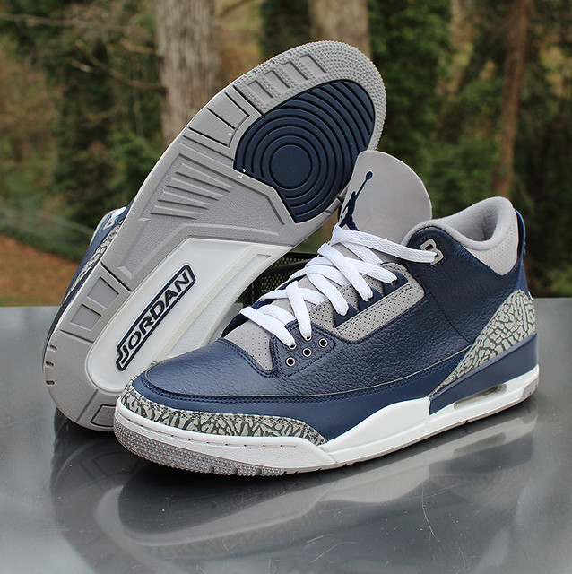 Air Jordan 3 Retro Georgetown Men's Size 13 Midnight Navy … | Flickr