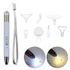 1 Set DIY Diamond Painting Tool Pen Luminous Charging Point Drill Bit Pen with 7 Pen Head