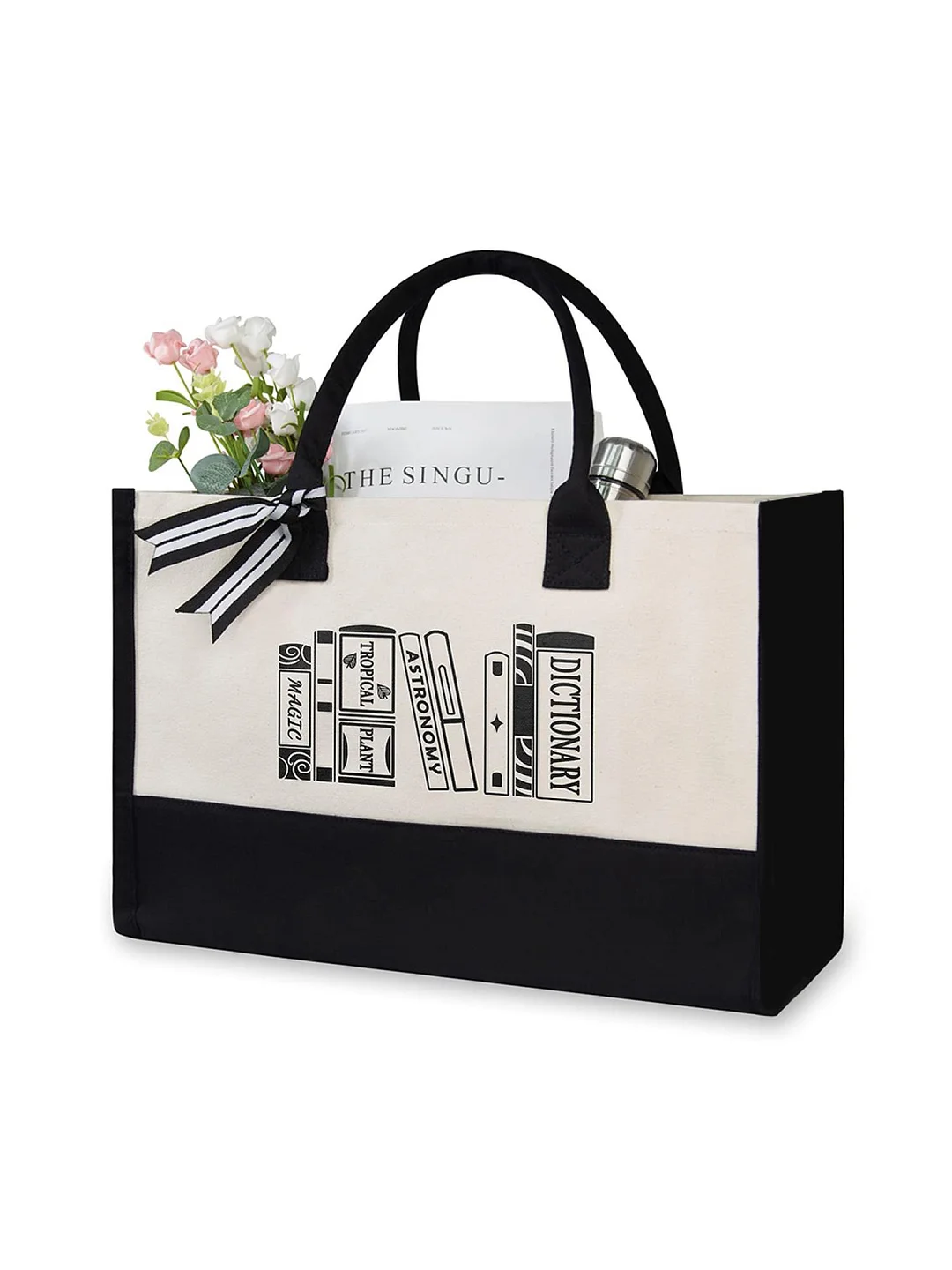 Canvas Shopping Bag - Fashion Shoulder Bag - Printed