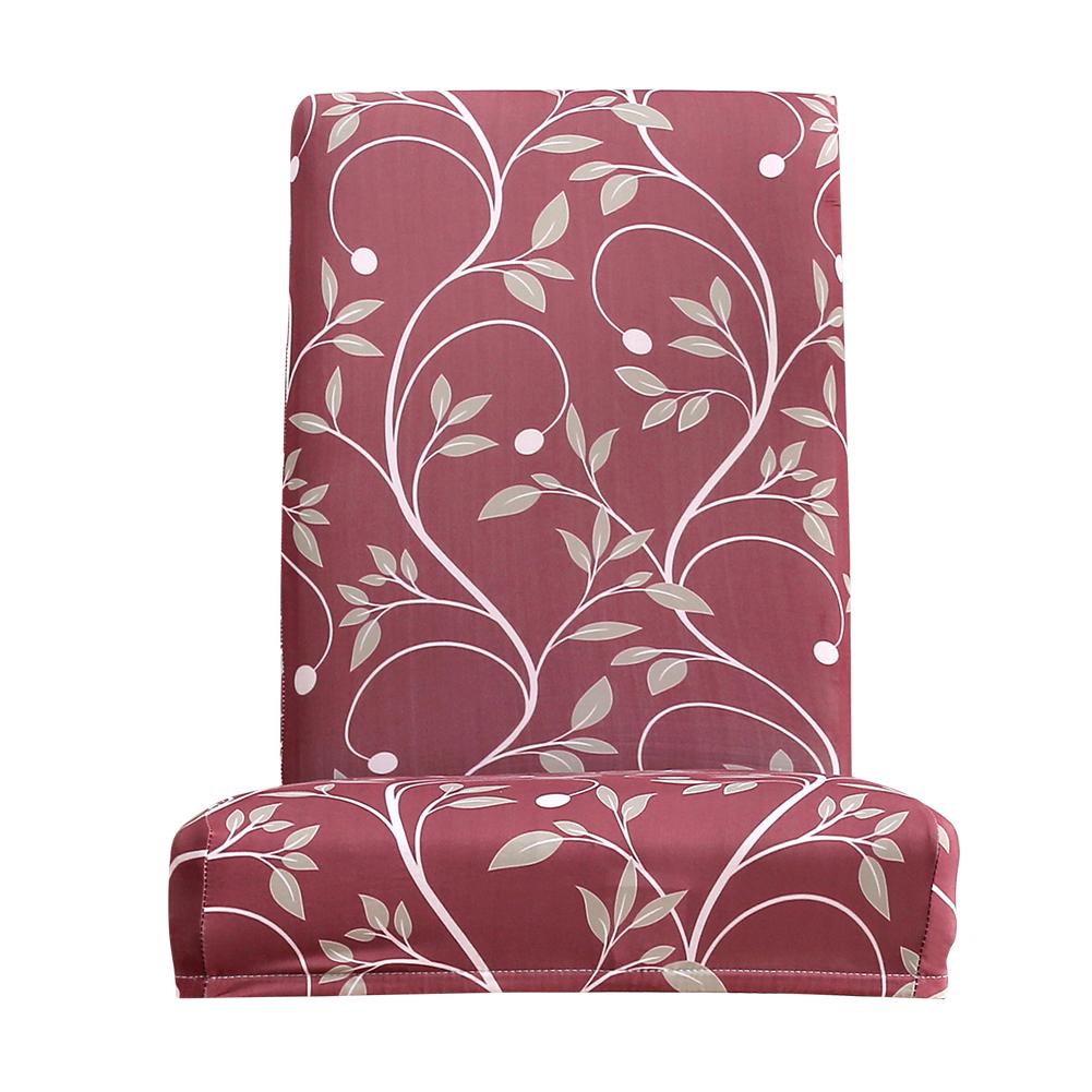 

Leaves Print Elastic Chair Cover Banquet Seat Protector Slipcovers (1pc, 501 Original