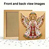 (25x25cm)DIY Pearl Painting Xmas Framed Handmade Pearl Material Art Kit Living Room Decor