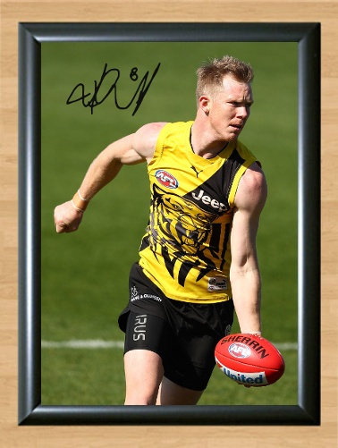 Jack Riewoldt Richmond Tigers Autographed Signed A4 Photo Poster painting Poster AFL Memorabilia A4 8.3x11.7