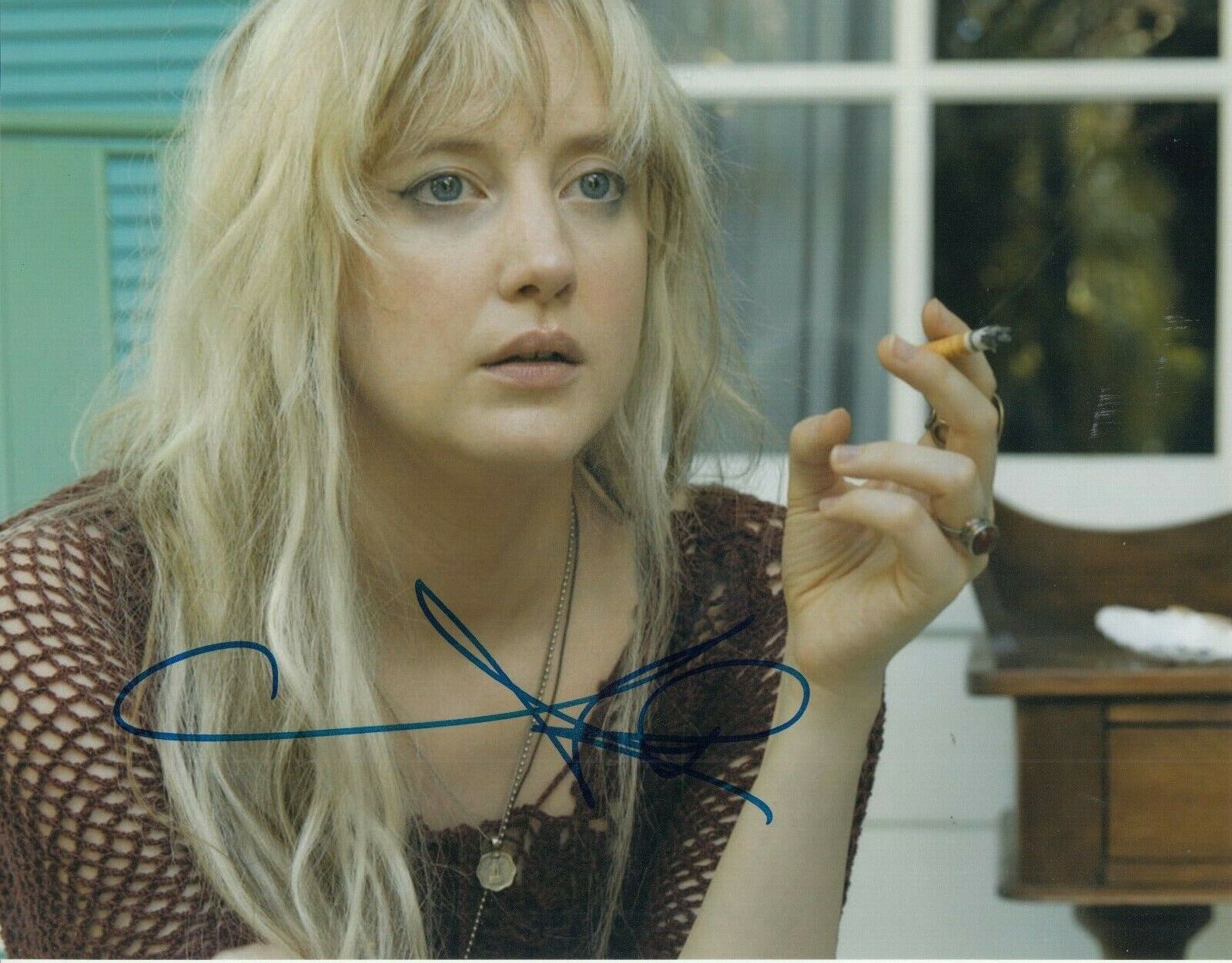 ANDREA RISEBOROUGH signed (BLOODLINE) autograph 8X10 Photo Poster painting *Evangeline* W/COA #1