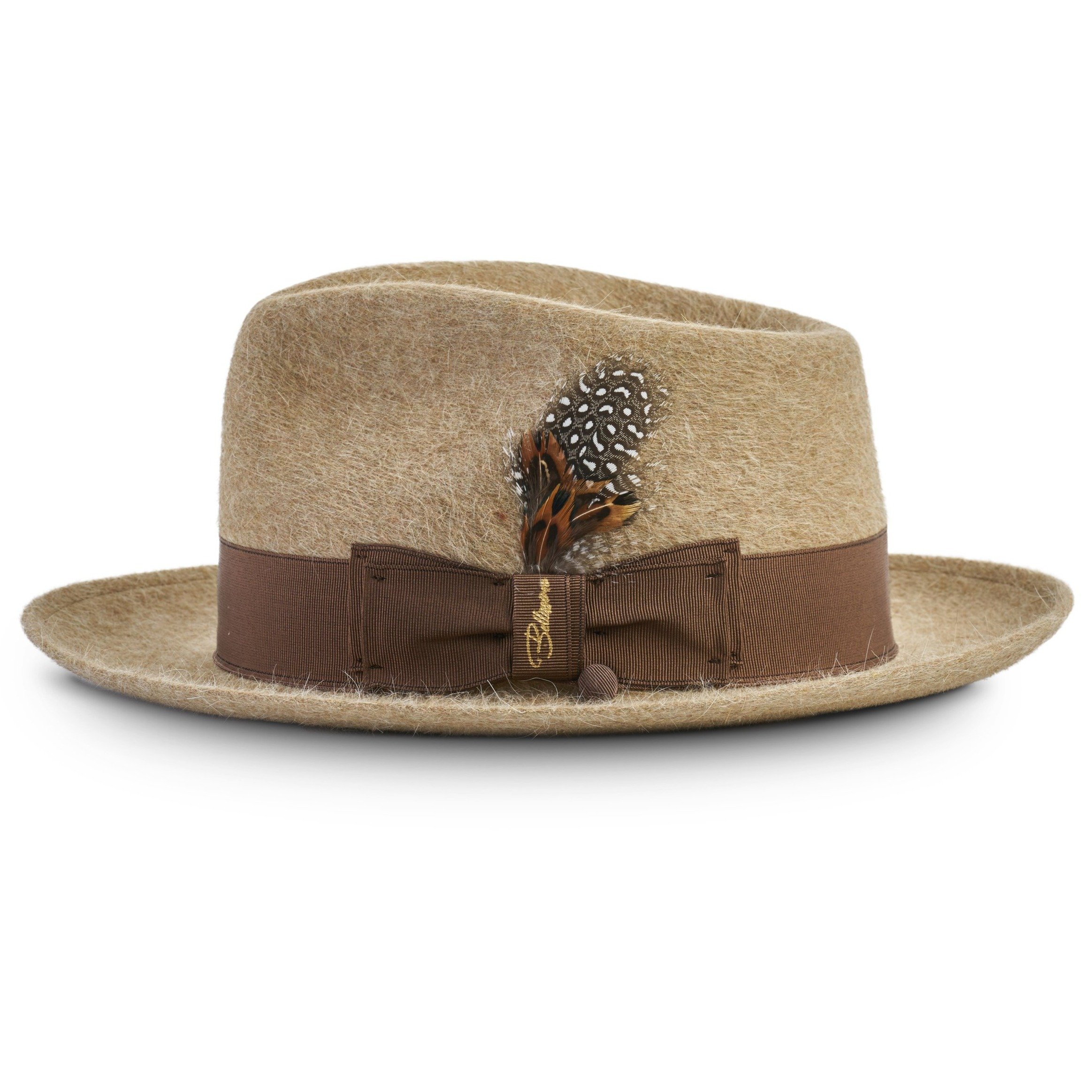 Miller Ranch Fedora -4 COLORS- Casablanca - Long Hair Fur Felt Fedora [Fast shipping and box packing]