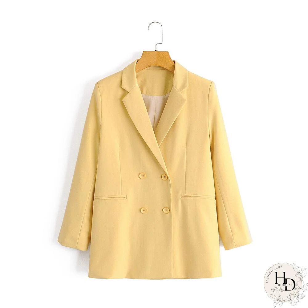 Spring Autumn Women Vintage Khaki 2 Pieces Set OL Office Blazer Jacket Coat+Pencil Pant Suits Casual Trouser Outfits Female