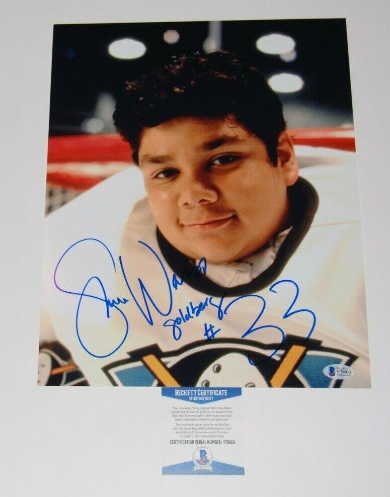 SHAUN WEISS signed (MIGHTY DUCKS) Movie 11X14 Photo Poster painting *Goldberg* BECKETT BAS #2