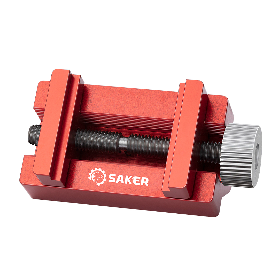 Saker Honing Guide Tool - Sharpening Holder of Whetstone for Woodworking-  Chisels and Planes 0-2.55 inches RED