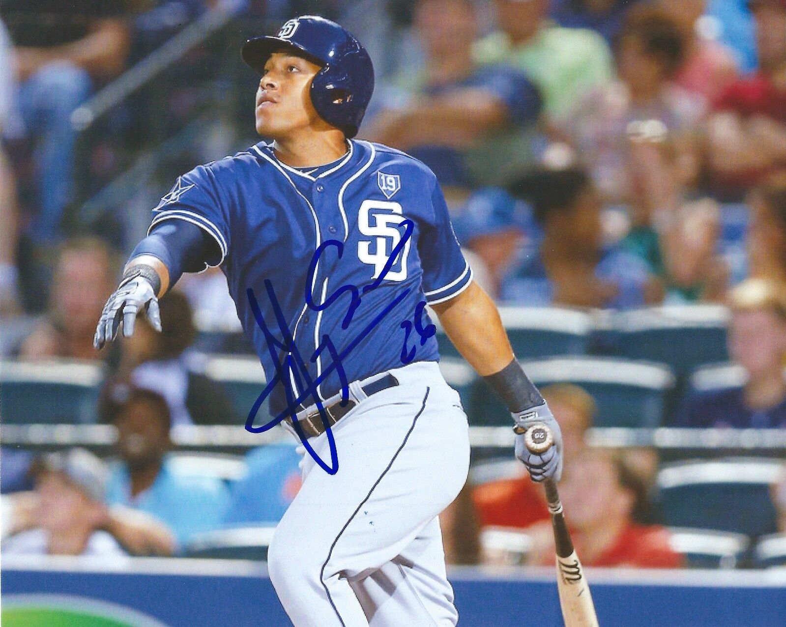 Signed 8x10 YANGERVIS SOLARTE San Diego Padres Autographed Photo Poster painting - COA