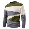 Men's Frayed Edge Colorblock Crew Neck Sweater by Inlyline