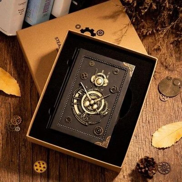retro steampunk notebook