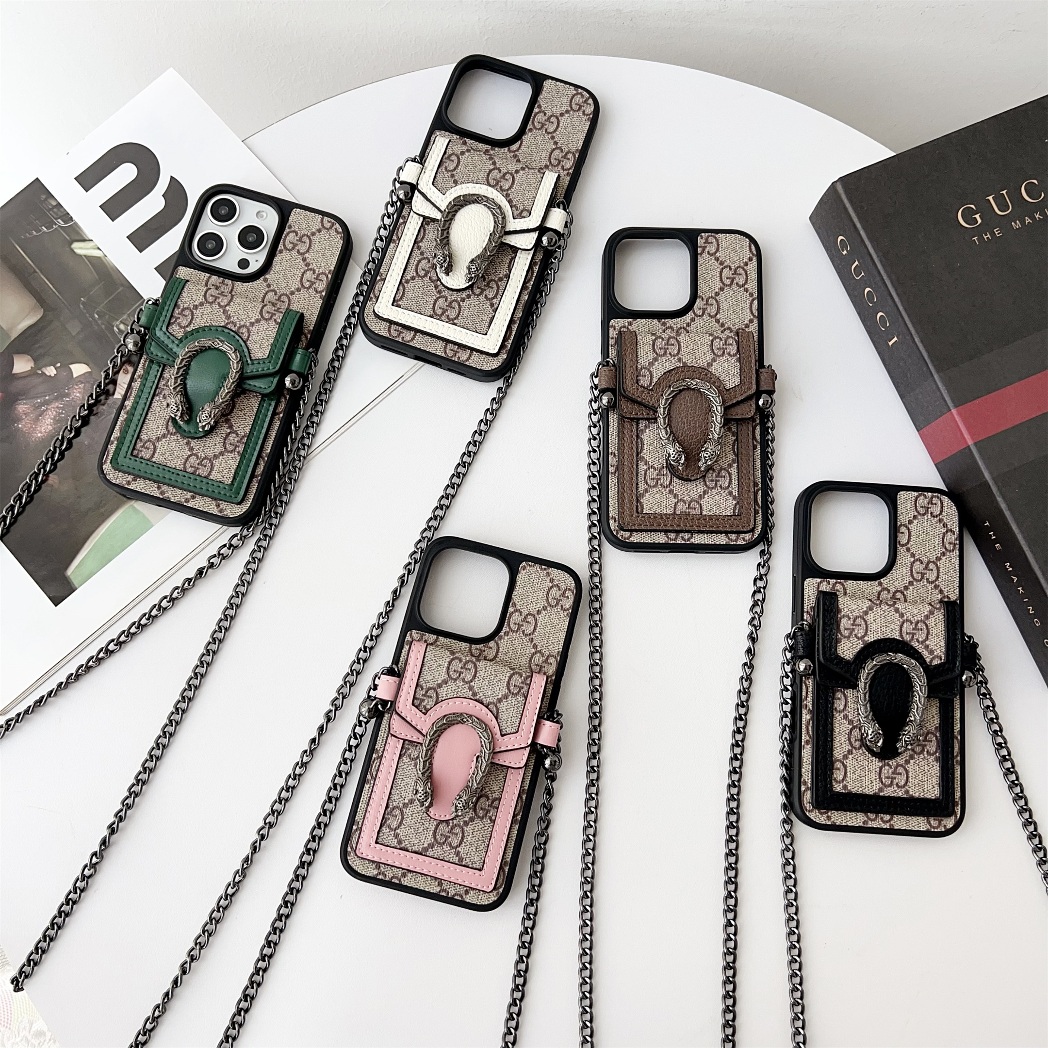 Gucci Dionysus GG Ophidia Leather Crossbody Bag Apple iPhone Case Samsung Galaxy Wallet Cover