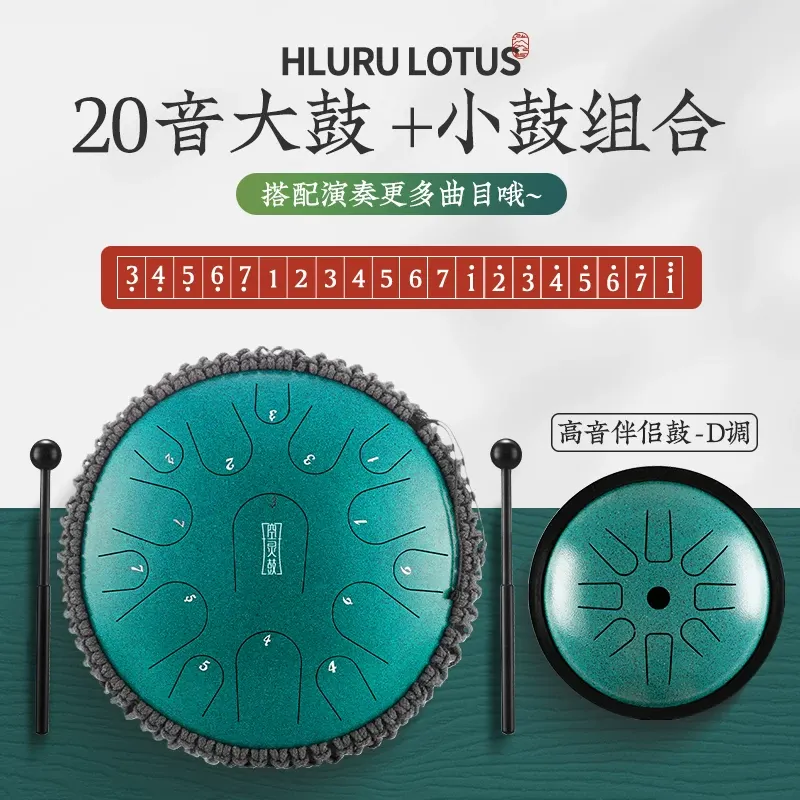 malachite-Titanium Steel【14-inch + 6-inch】