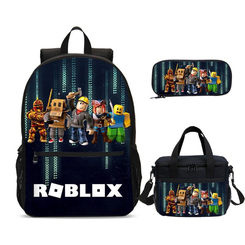 Roblox School Backpack Lunch Bag And Pencil Case Bundle 3 in 1