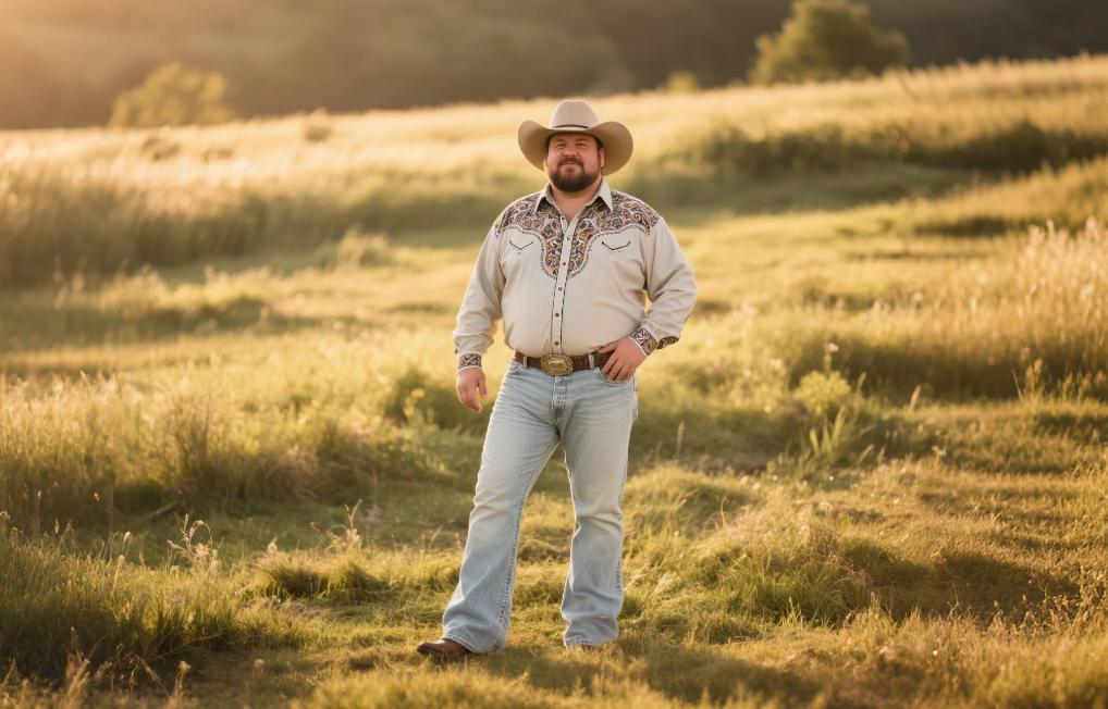 Bold printed Western clothing for big and tall men