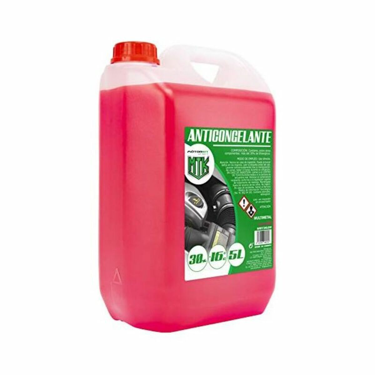 Antifreeze Motorkit -16&ordm; 30% Pink (5 L)